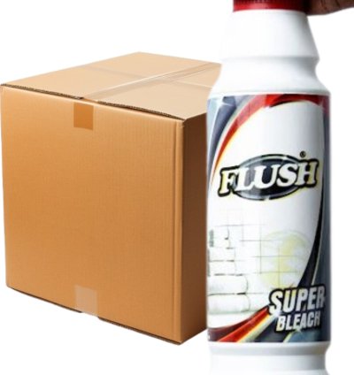 150 carton Flush Bleach (1L x 12) – Powerful Disinfectant & Stain Remover