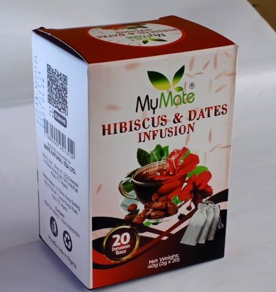 A Carton of Hibiscus and dates infusion