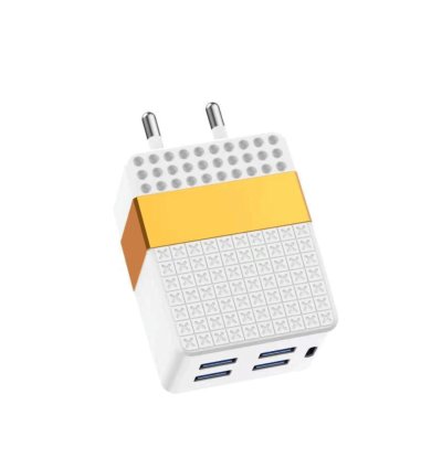 FIL Turbo Charger – 4 USB Ports – 4.1A Output (2 pins) (BULK PURCHASE MOQ : 5 Cartons)