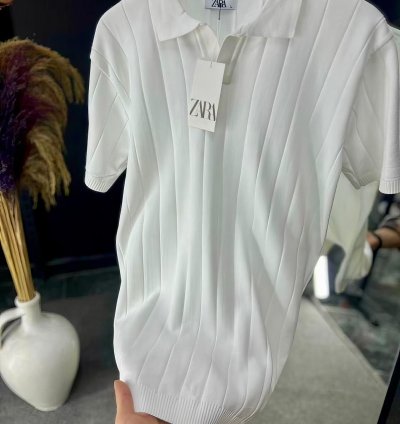 Zara Turkey Collar Neck Polo – Lemon14Luxe – Brand New