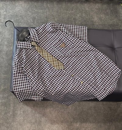 ▪️RETRO SHORTSLEEVE SUMMER SHIRT DETACHABLE NECK TIE  ▪️M, L, XL(BIG FIT)