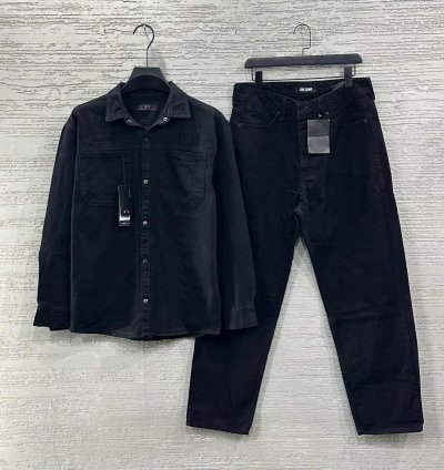 Men’s Premium Denim Two-Piece Set
