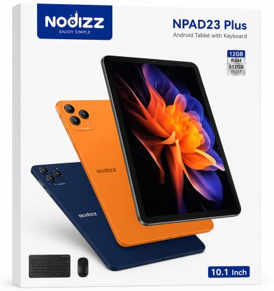 Npad23 Plus 10” Tablet – 12GB RAM, 512GB Storage, SIM & WiFi, 7000mAh Battery, Keyboard, Mouse, Stylus Bundle
